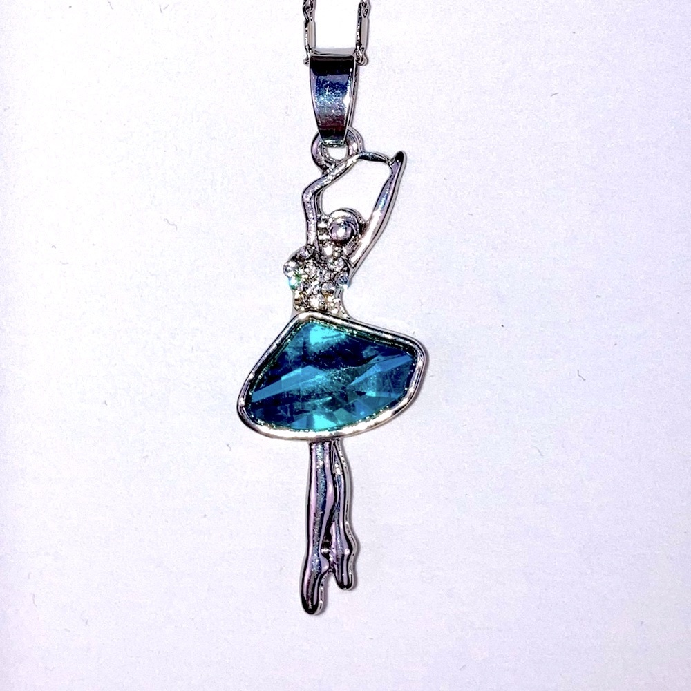 🆕 *Rare* Swan Lake Ballet Dancer Pendant Crystal Necklace - Picture 15 of 15